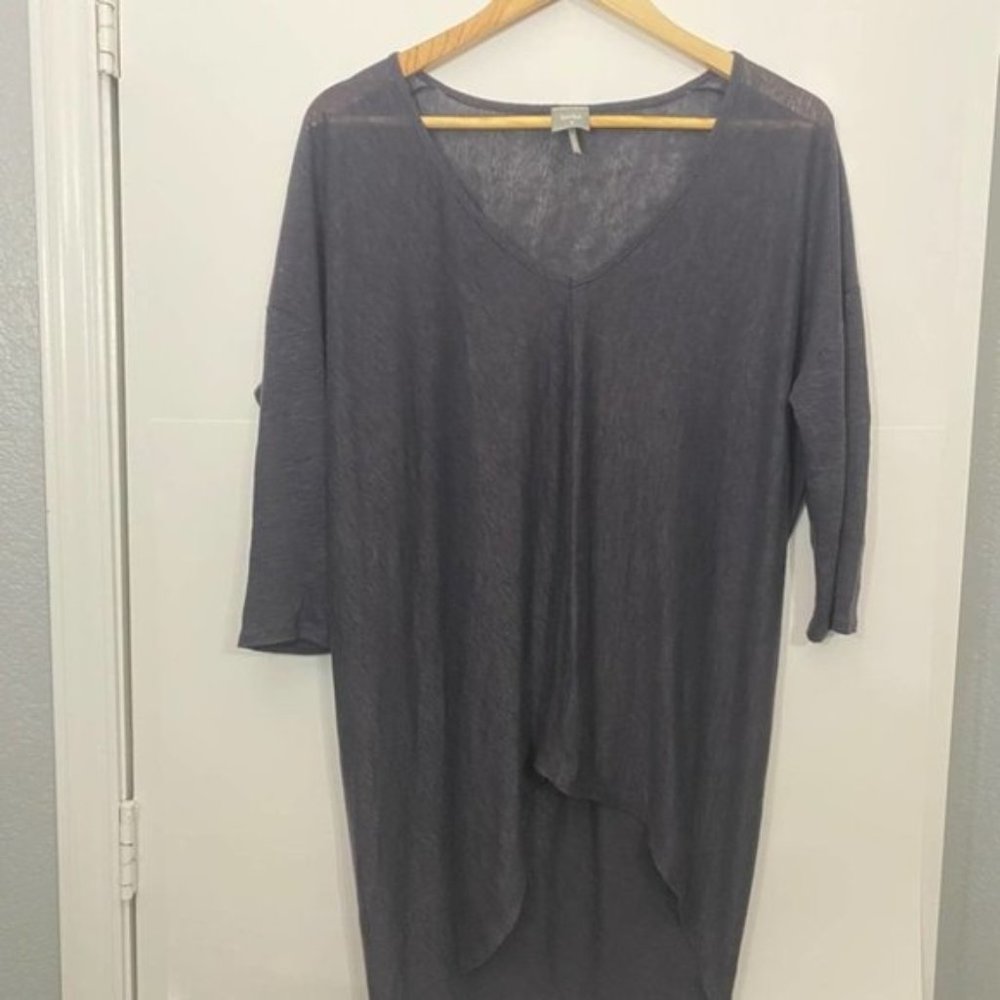 Grey Dolman long sleeve tee tunic - Picture 3 of 4